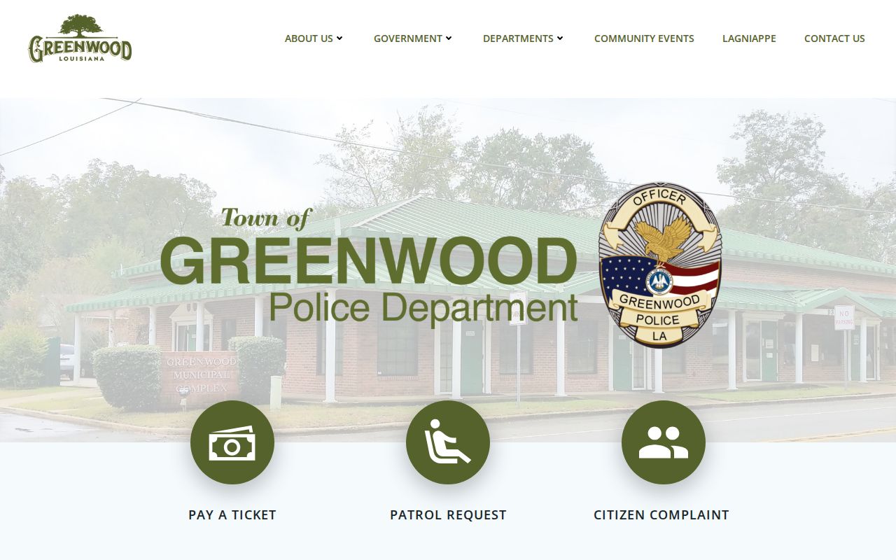 Greenwood Police Department arrest records contact in Caddo Parish